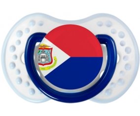 Drapeau Sint Maarten Sucette LOVI Dynamic Marine-blanc-bleu classique