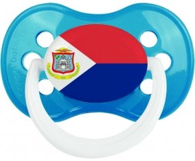 Drapeau Sint Maarten Sucette Anatomique Cyan classique