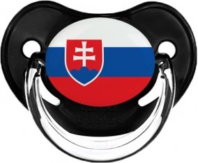 Drapeau Slovaquie Tétine Physiologique Noir classique