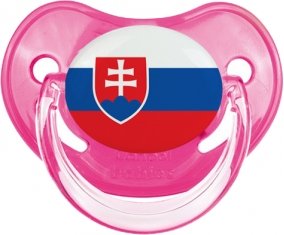 Drapeau Slovaquie Tétine Physiologique Rose classique
