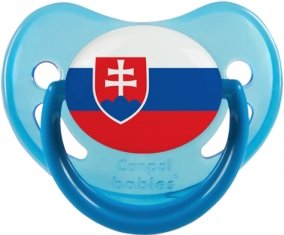 Drapeau Slovaquie Tétine Physiologique Bleue phosphorescente