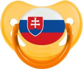 Drapeau Slovaquie Tétine Physiologique Jaune phosphorescente