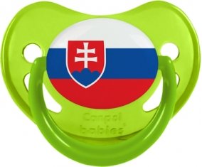Drapeau Slovaquie Tétine Physiologique Vert phosphorescente