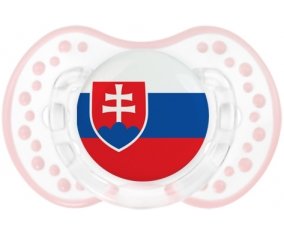 Drapeau Slovaquie Sucete LOVI Dynamic Retro-blanc-rose-tendre classique