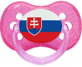 Drapeau Slovaquie Sucete Cerise Rose à paillette