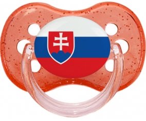 Drapeau Slovaquie Sucete Cerise Rouge à paillette