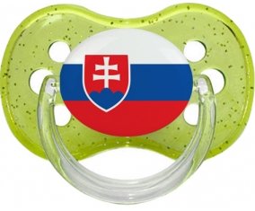 Drapeau Slovaquie Sucete Cerise Vert à paillette