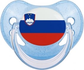 Drapeau Slovénie Sucete Physiologique Bleue à paillette