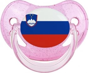 Drapeau Slovénie Sucete Physiologique Rose à paillette