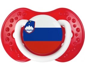 Drapeau Slovénie Tétine LOVI Dynamic Blanc-rouge classique
