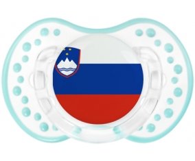 Drapeau Slovénie Tétine LOVI Dynamic Retro-blanc-lagon classique