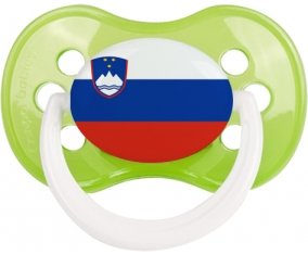 Drapeau Slovénie Sucette Anatomique Vert classique