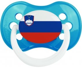 Drapeau Slovénie Sucette Anatomique Cyan classique