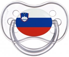 Drapeau Slovénie Sucette Anatomique Transparente classique