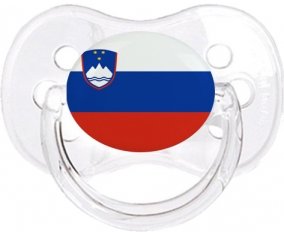 Drapeau Slovénie Sucette Cerise Transparent classique