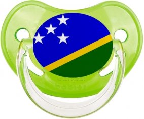 Drapeau îles Salomon Sucette Physiologique Vert classique