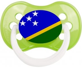 Drapeau îles Salomon Tétine Anatomique Vert classique