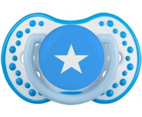 Drapeau Somalie Sucette LOVI Dynamic Blanc-bleu phosphorescente