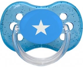 Drapeau Somalie Tétine Cerise Bleu à paillette