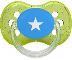 Drapeau Somalie Tétine Cerise Vert à paillette