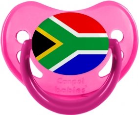 Drapeau Afrique du Sud Tétine Physiologique Rose phosphorescente