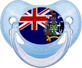 Drapeau Géorgie du Sud et les Îles Sandwich du Sud Sucete Physiologique Bleue à paillette