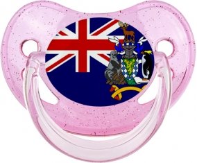 Drapeau Géorgie du Sud et les Îles Sandwich du Sud Sucete Physiologique Rose à paillette