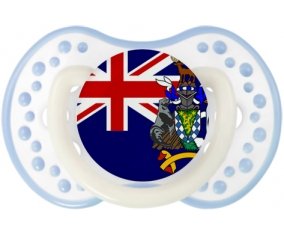Drapeau Géorgie du Sud et les Îles Sandwich du Sud Tétine LOVI Dynamic Blanc-cyan classique