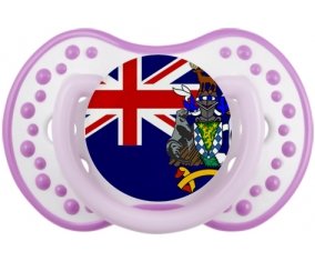 Drapeau Géorgie du Sud et les Îles Sandwich du Sud Tétine LOVI Dynamic Blanc-mauve classique