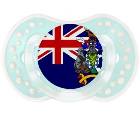 Drapeau Géorgie du Sud et les Îles Sandwich du Sud Tétine LOVI Dynamic Retro-turquoise-lagon classique