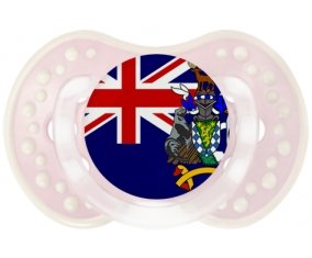 Drapeau Géorgie du Sud et les Îles Sandwich du Sud Tétine LOVI Dynamic Retro-rose-tendre classique