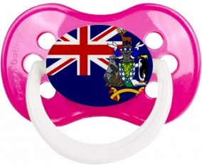 Drapeau Géorgie du Sud et les Îles Sandwich du Sud Sucette Anatomique Rose foncé classique