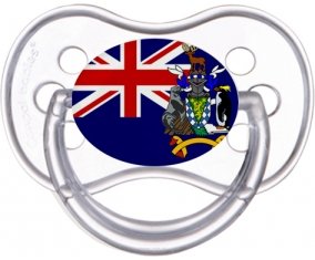 Drapeau Géorgie du Sud et les Îles Sandwich du Sud Sucette Anatomique Transparente classique