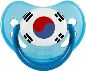 Drapeau Corée du Sud Sucette Physiologique Bleue phosphorescente