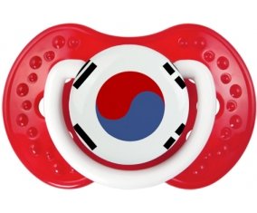 Drapeau Corée du Sud Sucette LOVI Dynamic Blanc-rouge classique