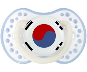 Drapeau Corée du Sud Sucette LOVI Dynamic Blanc-cyan classique