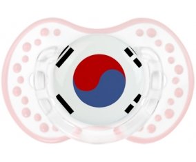 Drapeau Corée du Sud Sucette LOVI Dynamic Retro-blanc-rose-tendre classique