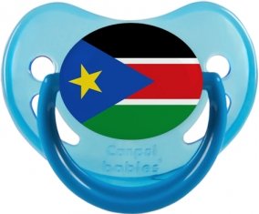 Drapeau Soudan du sud Sucette Physiologique Bleue phosphorescente