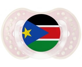 Drapeau Soudan du sud Sucette LOVI Dynamic Retro-rose-tendre classique