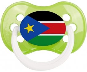 Drapeau Soudan du sud Sucette Anatomique Vert classique