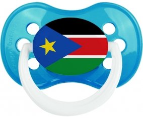Drapeau Soudan du sud Sucette Anatomique Cyan classique