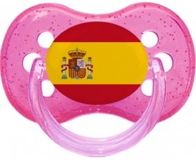Drapeau Espagne Sucete Cerise Rose à paillette