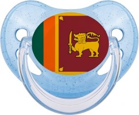 Drapeau Sri Lanka Srilanka Sucete Physiologique Bleue à paillette