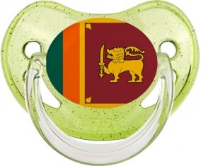 Drapeau Sri Lanka Srilanka Sucete Physiologique Vert à paillette