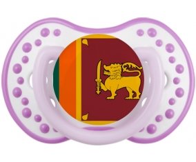 Drapeau Sri Lanka Srilanka Tétine LOVI Dynamic Blanc-mauve classique