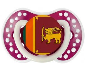 Drapeau Sri Lanka Srilanka Tétine LOVI Dynamic Fuchsia phosphorescente