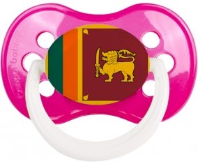 Drapeau Sri Lanka Srilanka Sucette Anatomique Rose foncé classique