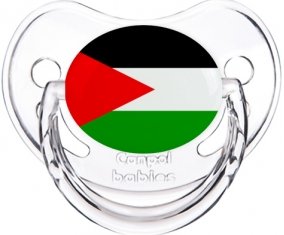 Drapeau Palestine Sucette Physiologique Transparent classique