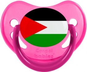 Drapeau Palestine Sucette Physiologique Rose phosphorescente