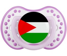 Drapeau Palestine Sucette LOVI Dynamic Blanc-mauve classique